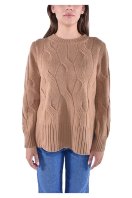 Flätad Ull Cashmere Tröja