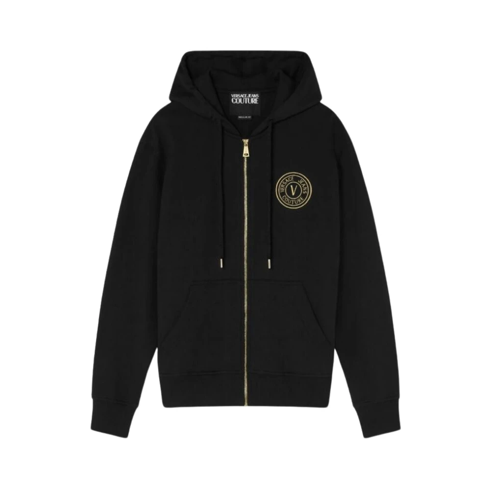 Versace Jeans Couture Stijlvolle Sweatshirts en Hoodies Black Heren