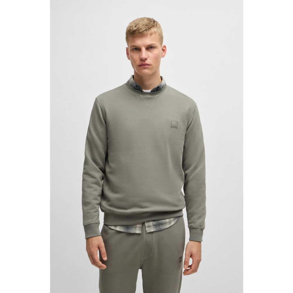Boss Orange Stijlvolle Trui in Oranje Gray Heren