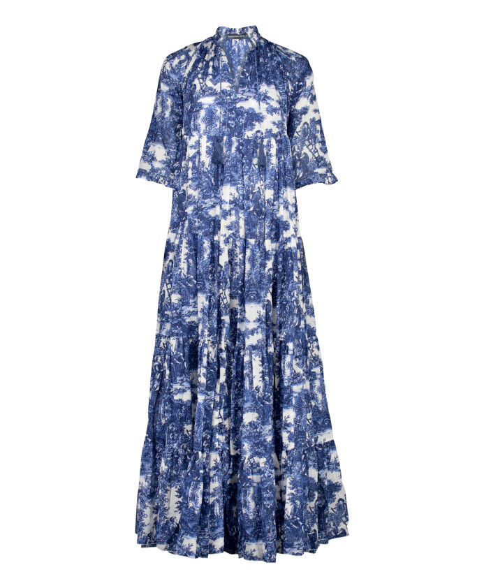 robe-eden-blanc-bleu-cobalt-coton