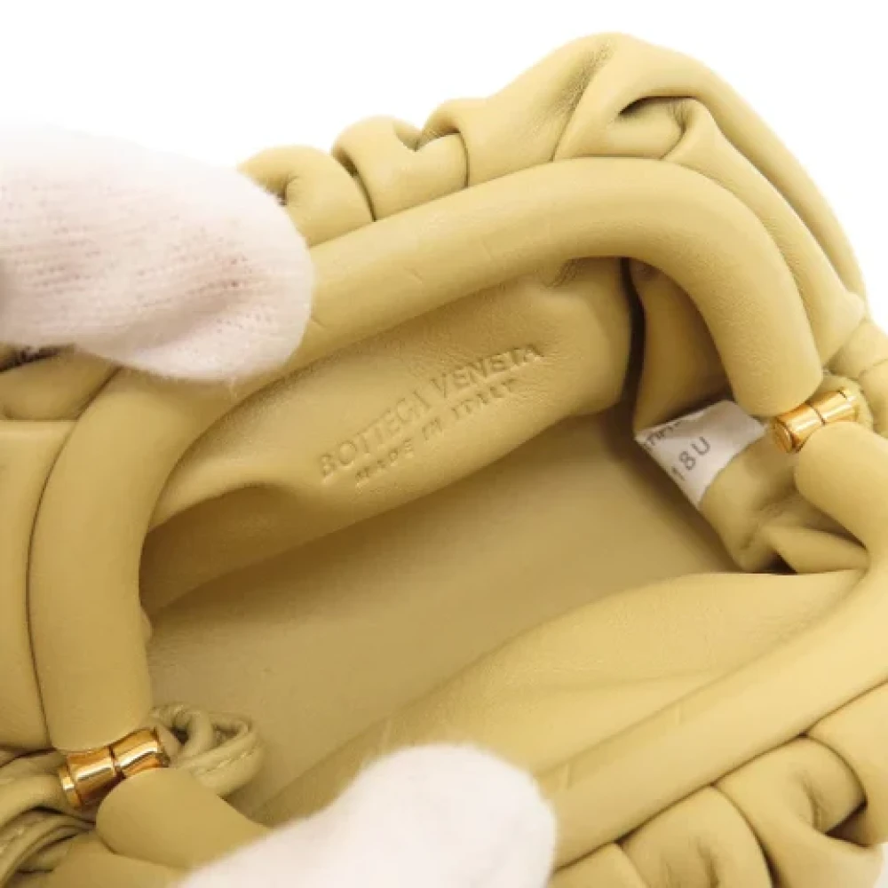 Bottega Veneta Vintage Pre-owned Fabric pouches Beige Dames