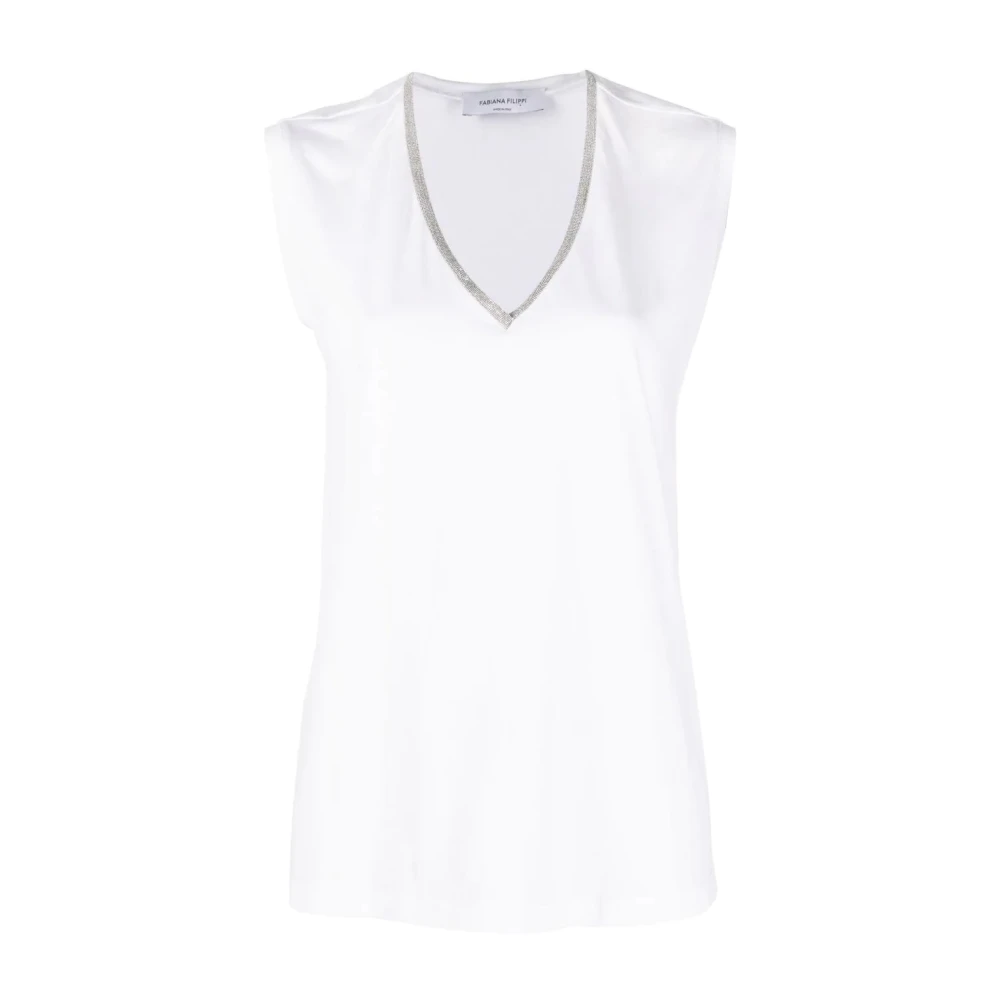 Fabiana Filippi Witte T-shirts & Polos voor vrouwen White Dames