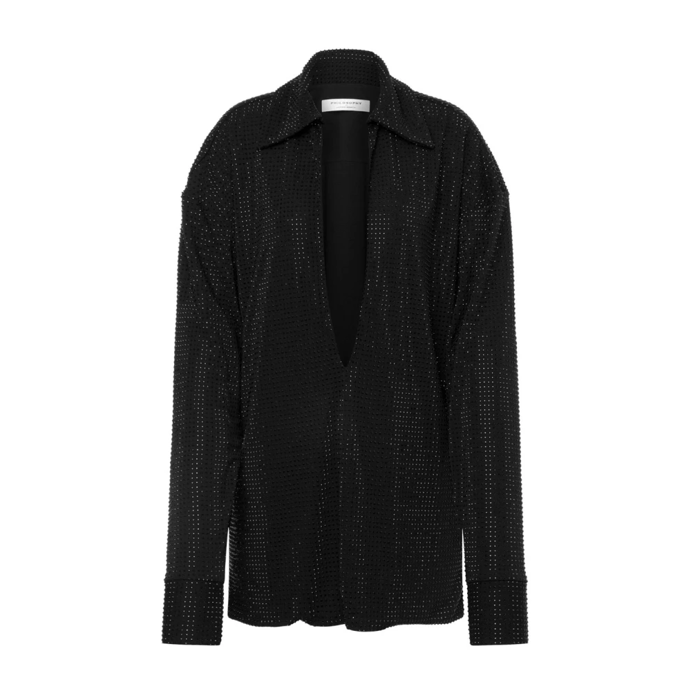 Philosophy di Lorenzo Serafini Zwarte overhemden van Lorenzo Serafini Black Dames