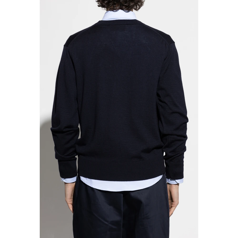 Ami Paris Wol wollen cardigan Blue Heren
