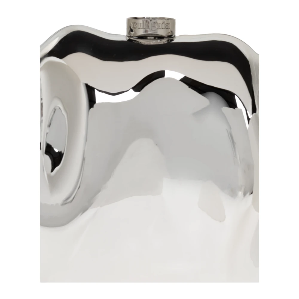 Cult Gaia Scrunch Clutch Gray Dames