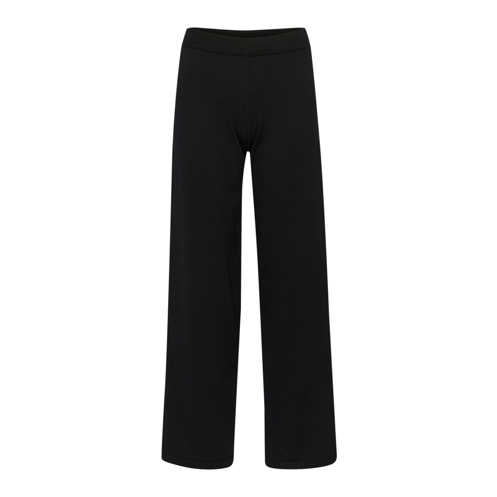 Saint Tropez Women's Black Wide Trousers, Xs, Elegant Milasz Trousers