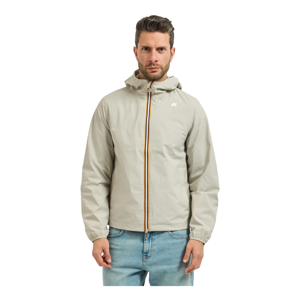 K-Way Uomo Beige Giacche, M, New,