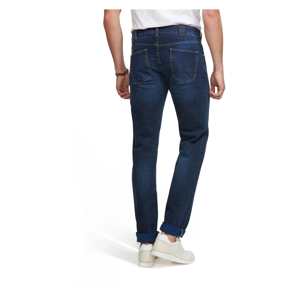 Meyer Slim Stretch Denim Jeans Blue Heren