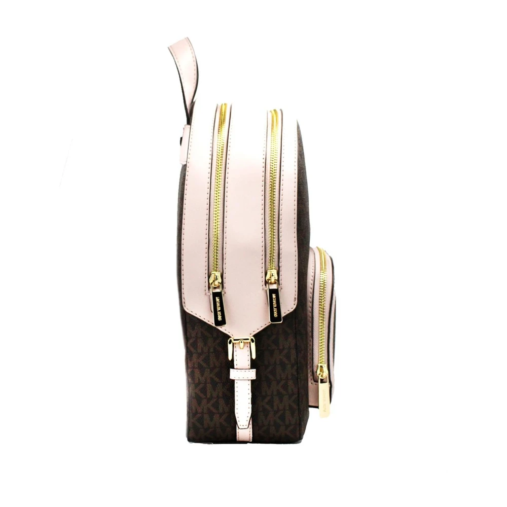 Michael Kors Jaycee Medium Zip Pocket Rugzak Brown Dames
