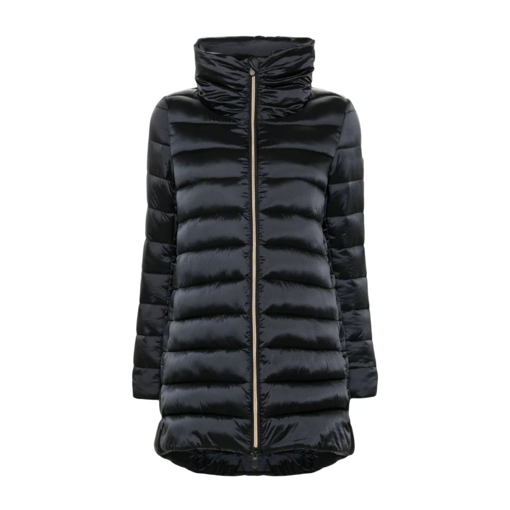 Save The Duck Nylon Puffer Jacket Black Dames