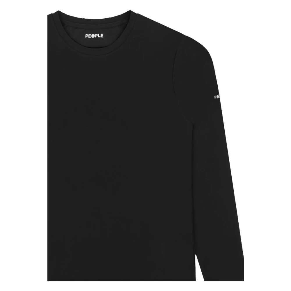 People of Shibuya Lange mouw technisch T-shirt Unzoi Pm755M Black Heren