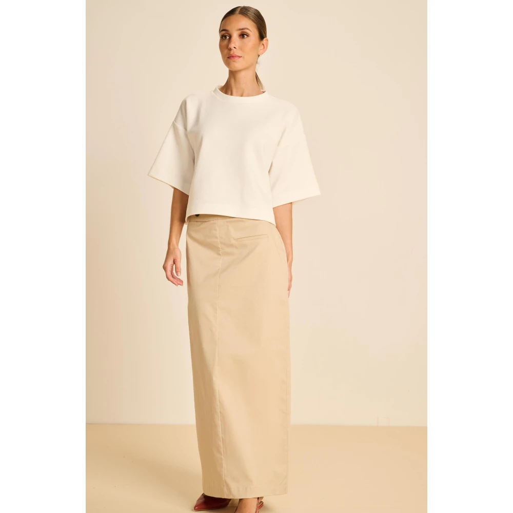March23 Delphine Rok Beige Dames