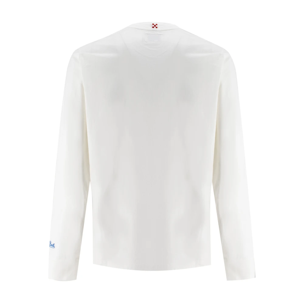 MC2 Saint Barth Lange mouw katoenen T-shirt met ronde hals White Heren