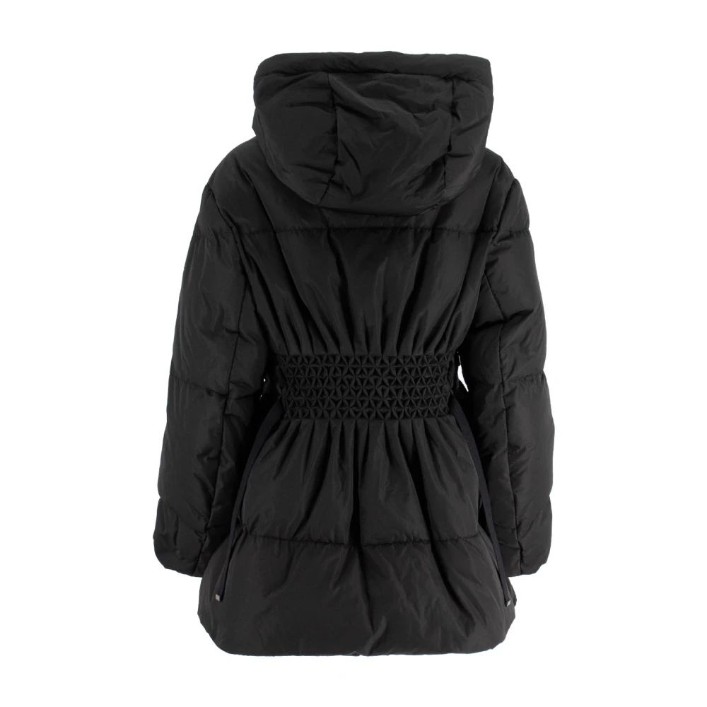 Ermanno Scervino Smock Stitch Donsjas met Uitlopende Mouwen Black Dames