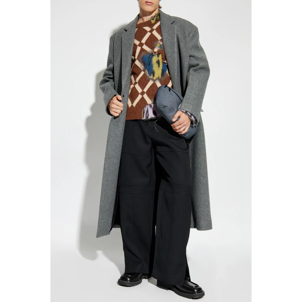 Jil Sander Wollen jas Gray Heren