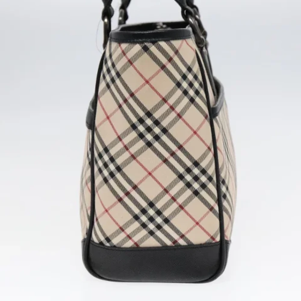 Burberry Vintage Pre-owned Leather handbags Beige Dames