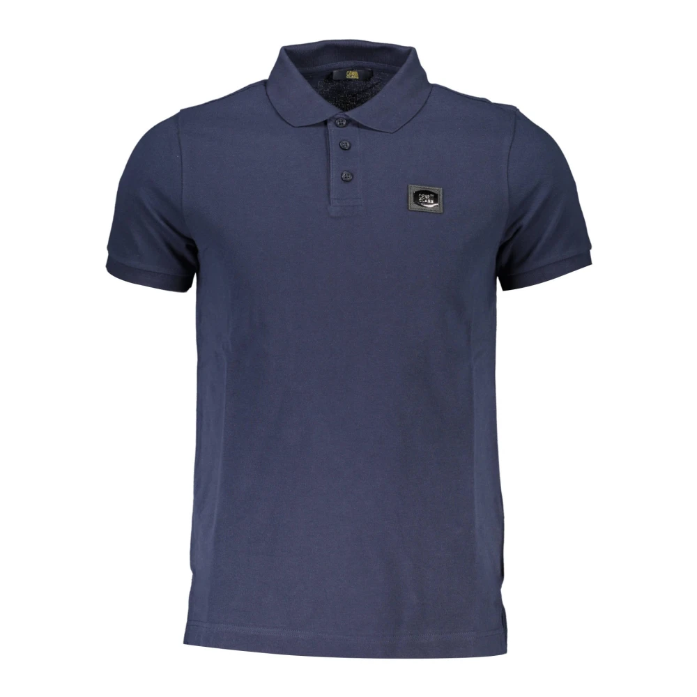 Cavalli Class Blue Short Sleeve Polo Shirt Men - Male - Polo Shirts - Blue - L - Tops