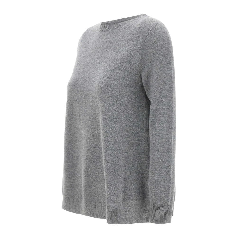 Kangra Kasjmier Wol Trui Grijs Boothals Gray Dames