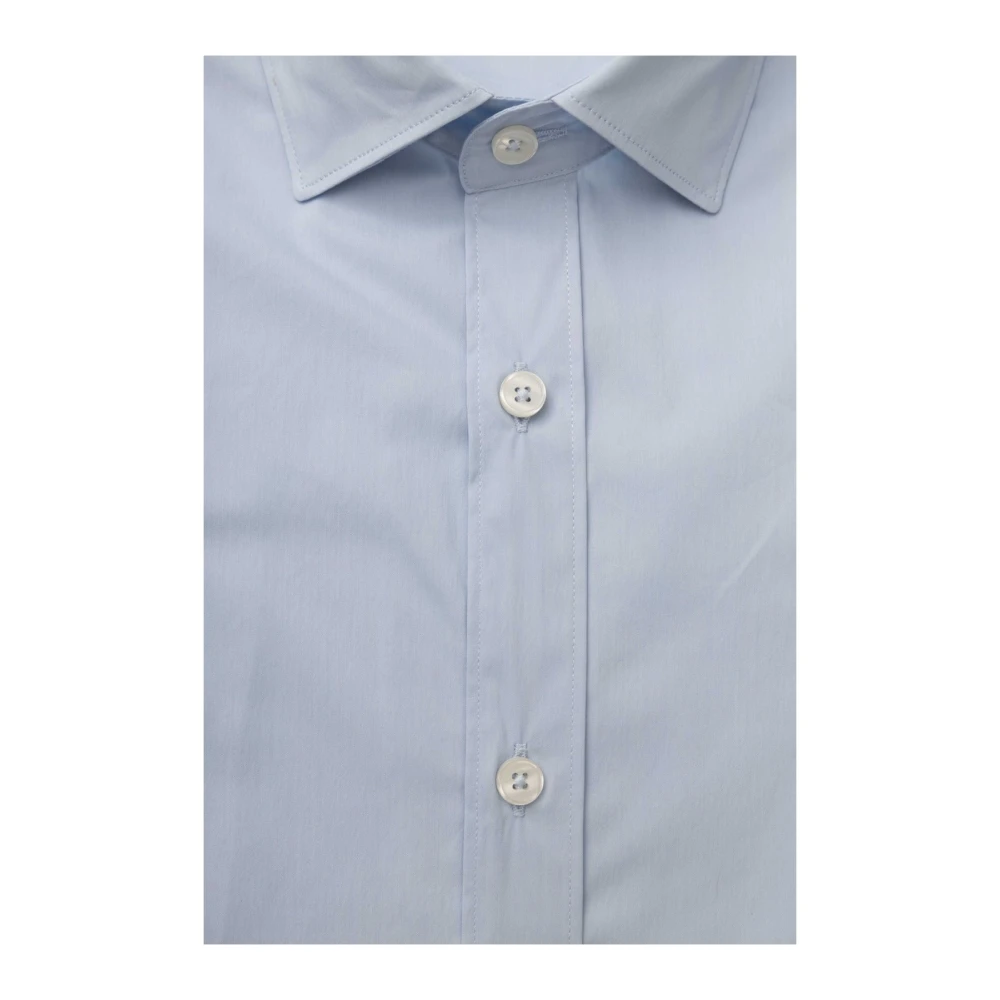 Bagutta Slim Fit Franse Kraag Overhemd Blue Heren