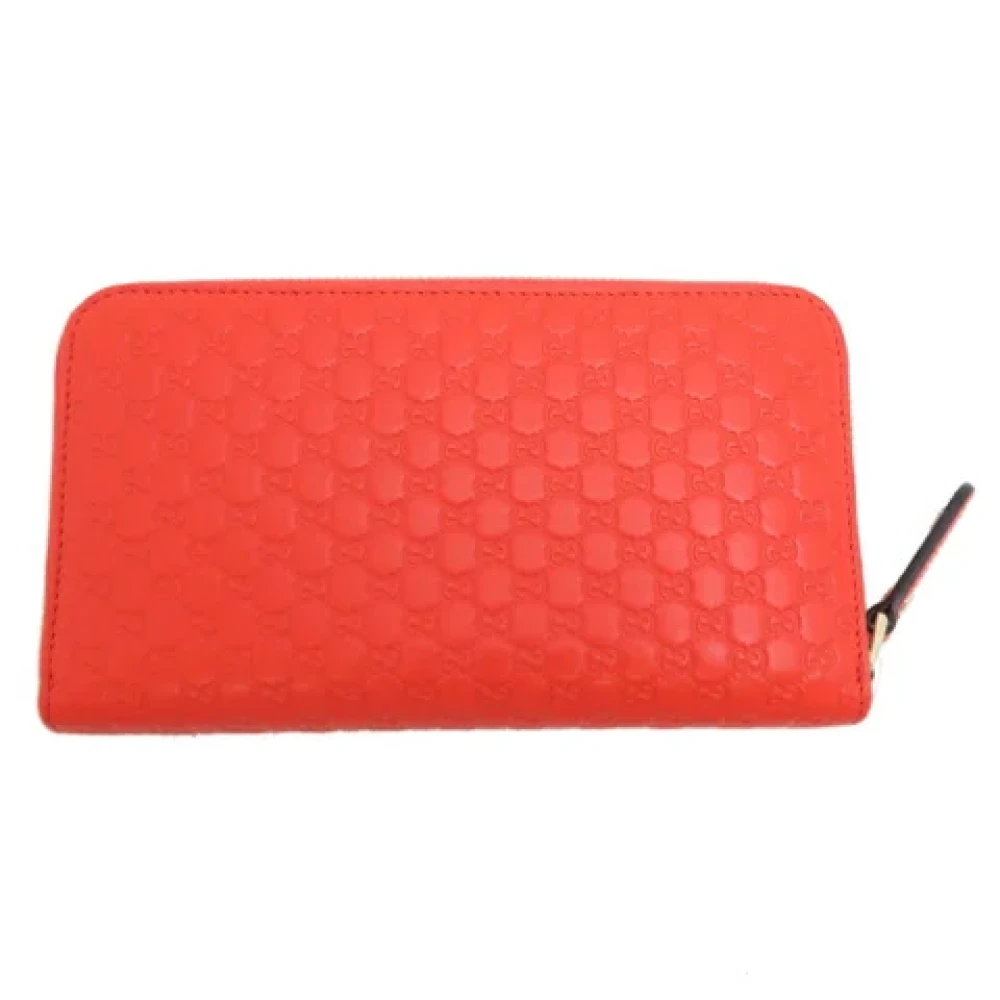 Gucci Vintage Pre-owned Leather wallets Orange Dames