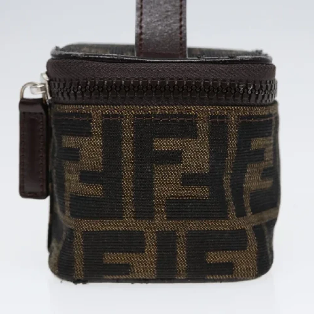 Fendi Vintage Pre-owned Canvas handbags Brown Dames