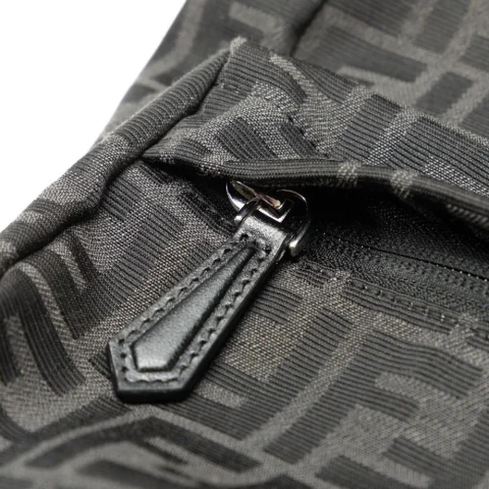 Fendi Vintage Pre-owned Canvas backpacks Black Dames