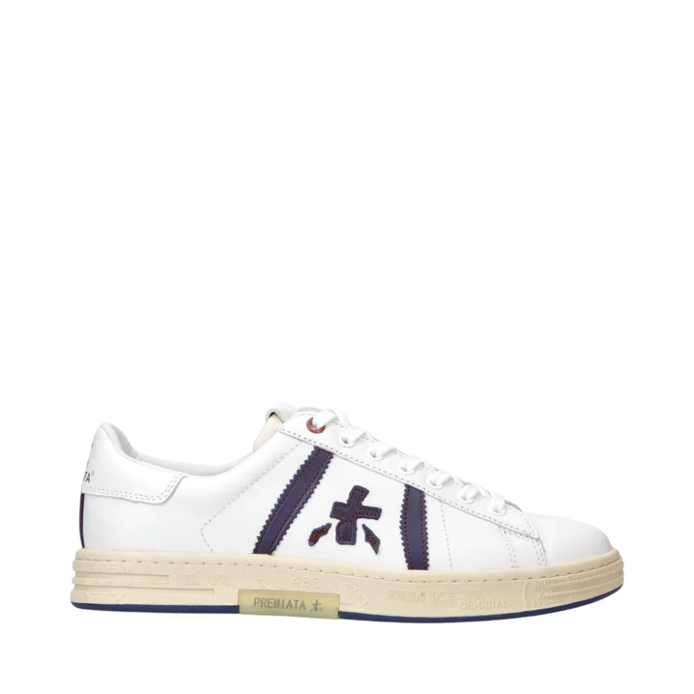 Premiata Tijdloze leren sneakers Heren Schoenen Wit