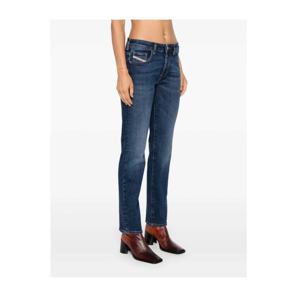Diesel Indigo Blauw Stretch Denim Jeans Blue Dames