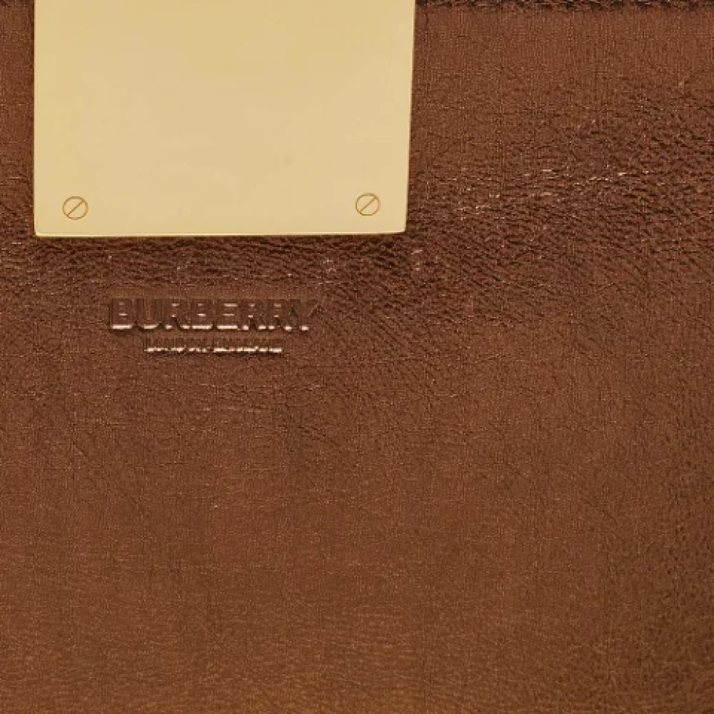 Burberry Vintage Pre-owned Leather clutches Brown Dames