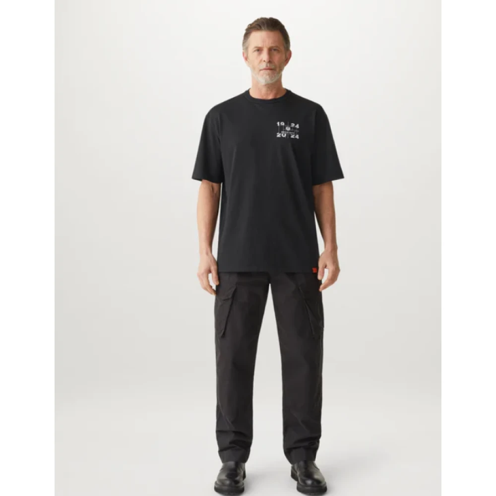 Belstaff Centenary Double Logo T-Shirt Black Heren