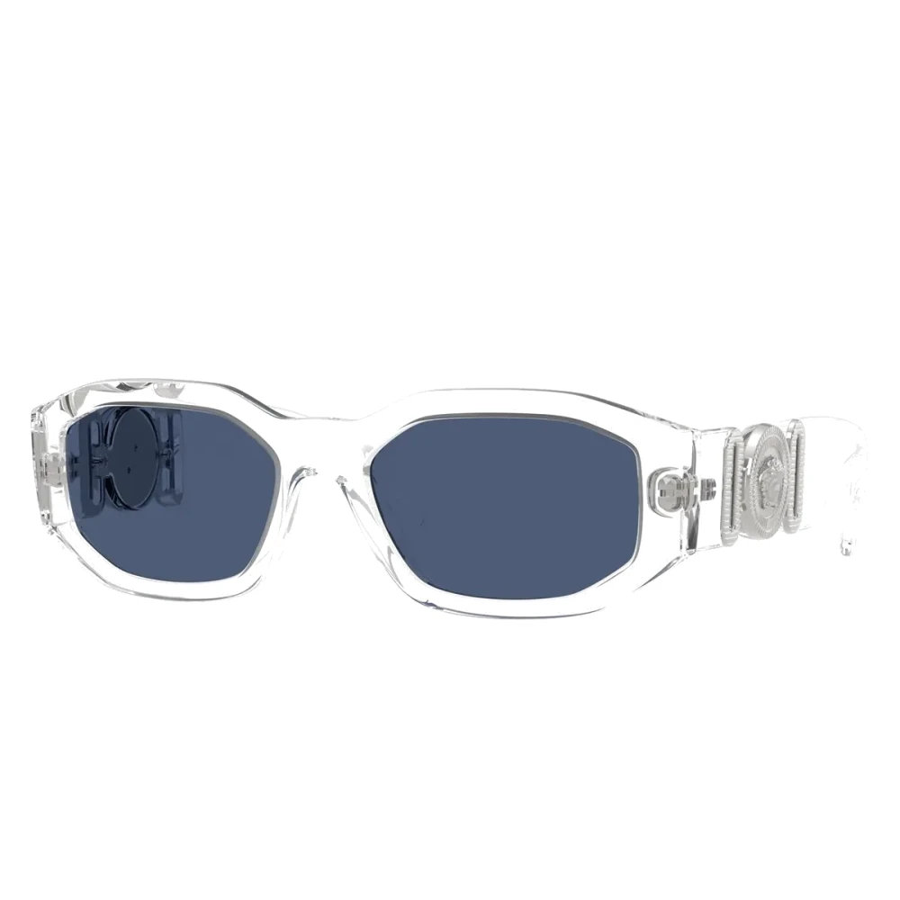 Versace Men's Blue Ve4361 148/80 Man Sunglasses Nylon Transparent Geometric Normal - Image 5