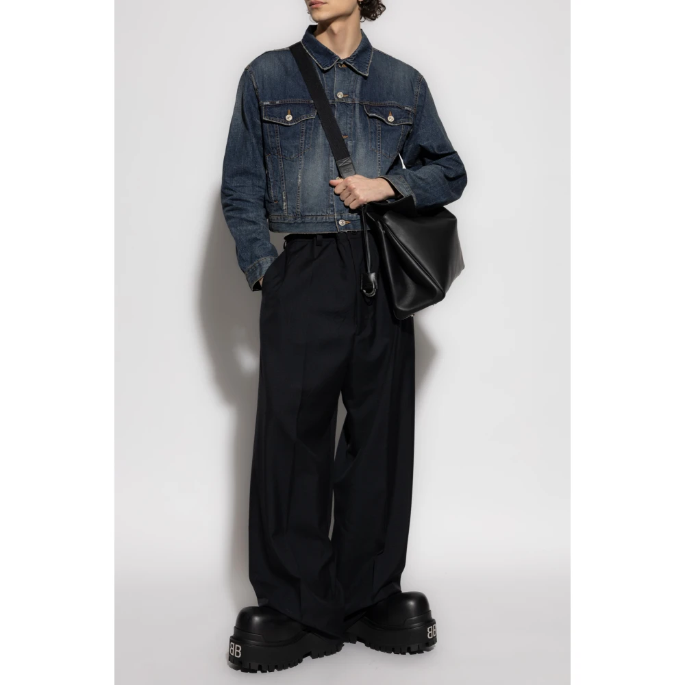 Balenciaga Denim Jas Blue Heren