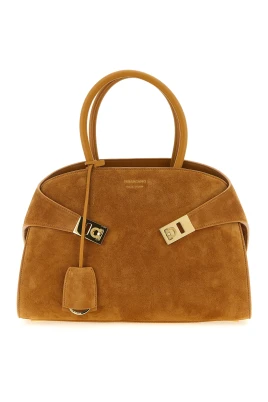 Hug Small Suede Top Handle Bag