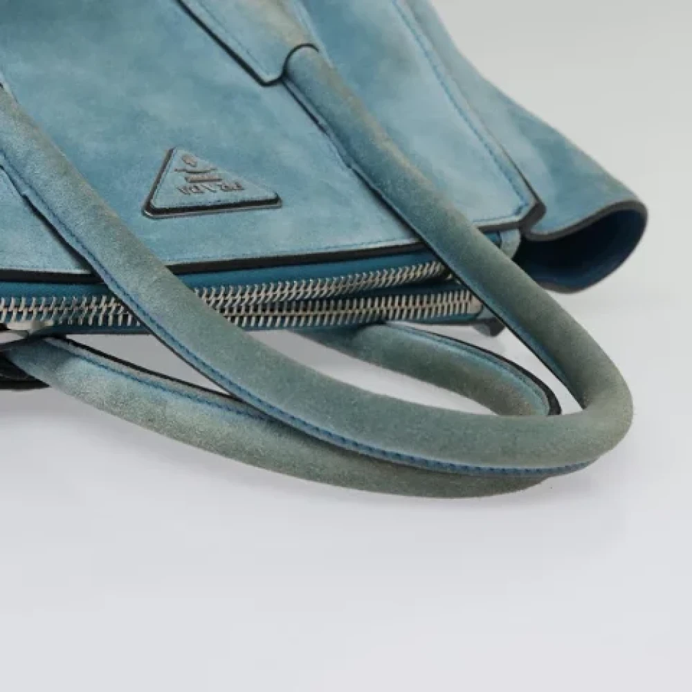 Prada Vintage Pre-owned Suede prada-bags Blue Dames