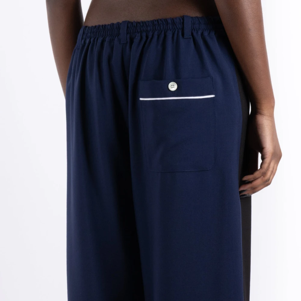 Marni Zwarte wollen broek Black Dames