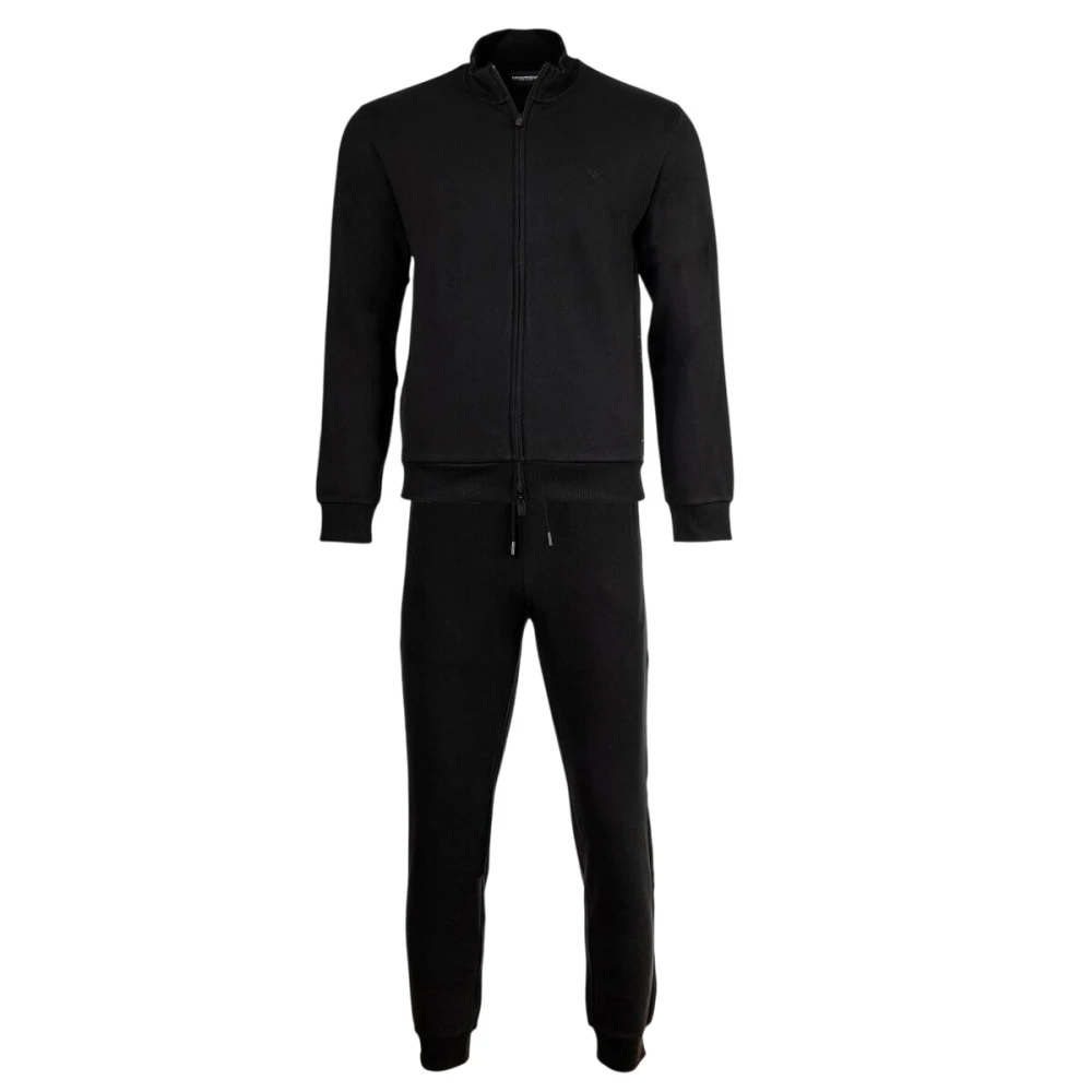 Emporio Armani Zip-Up Tracksuit - Male - Training - Black - S - Sport
