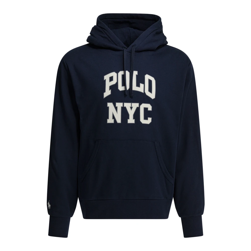 Polo Ralph Lauren Men's Blue Knit Hoodie - Hoodies - M - Sweatshirts & Hoodies