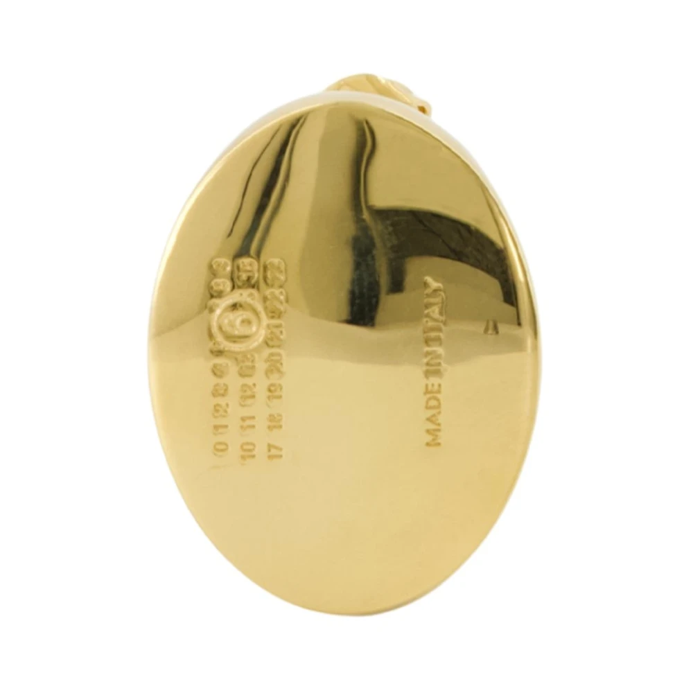 Mm6 Maison Margiela Damen Gelb Oval Earrings
