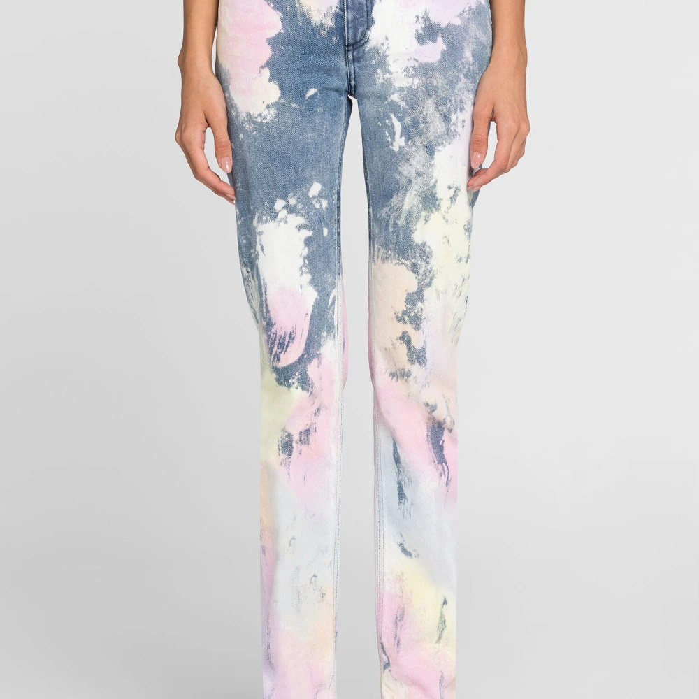 Roberto Cavalli Zuurwassing Flared Jeans Multicolor Dames