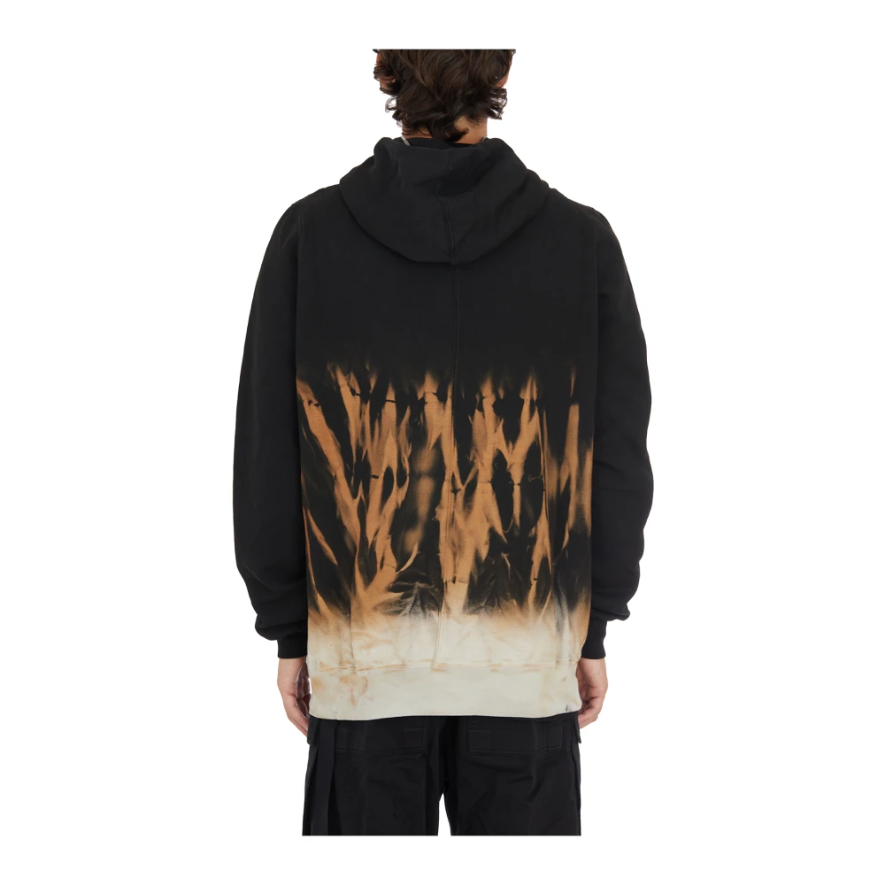 Rick Owens Black Terra Jumbo Gimp Hoodie Black Heren