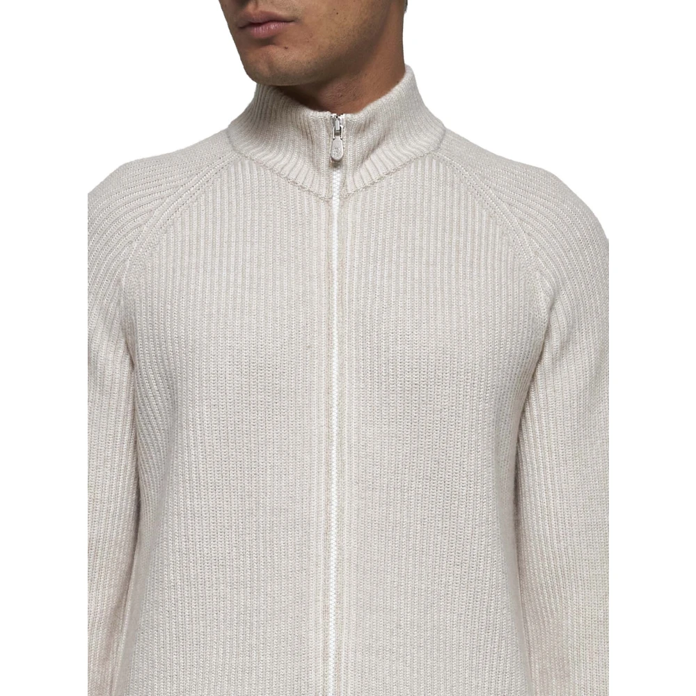 BRUNELLO CUCINELLI Luxe Gebreide Collectie Beige Heren
