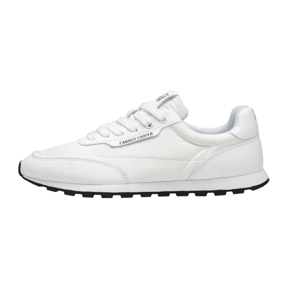 Candice Cooper Suède en Technische Stof Sneakers Plume Dames Schoenen Wit