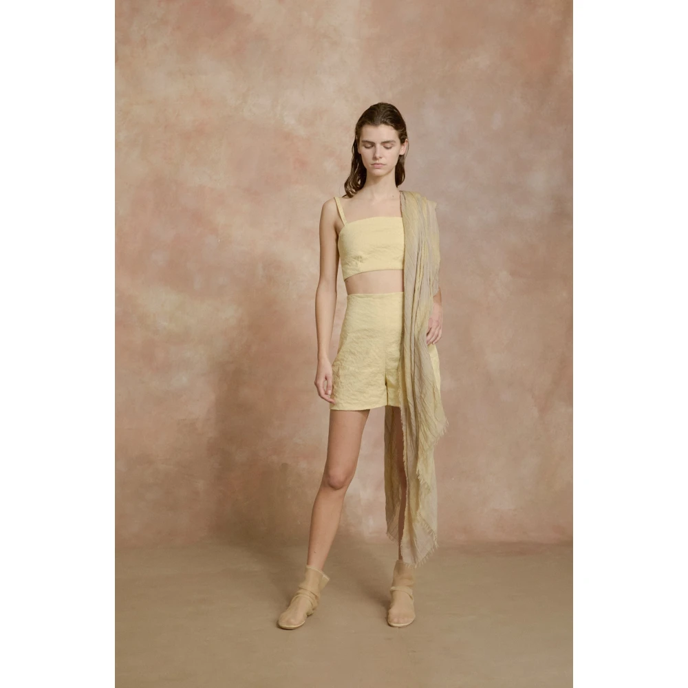 Cortana Citroen top bustier lichtgeel Yellow Dames