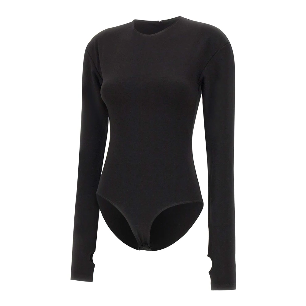 Mm6 Maison Margiela Mujer Negro Camisetas, Talla: S