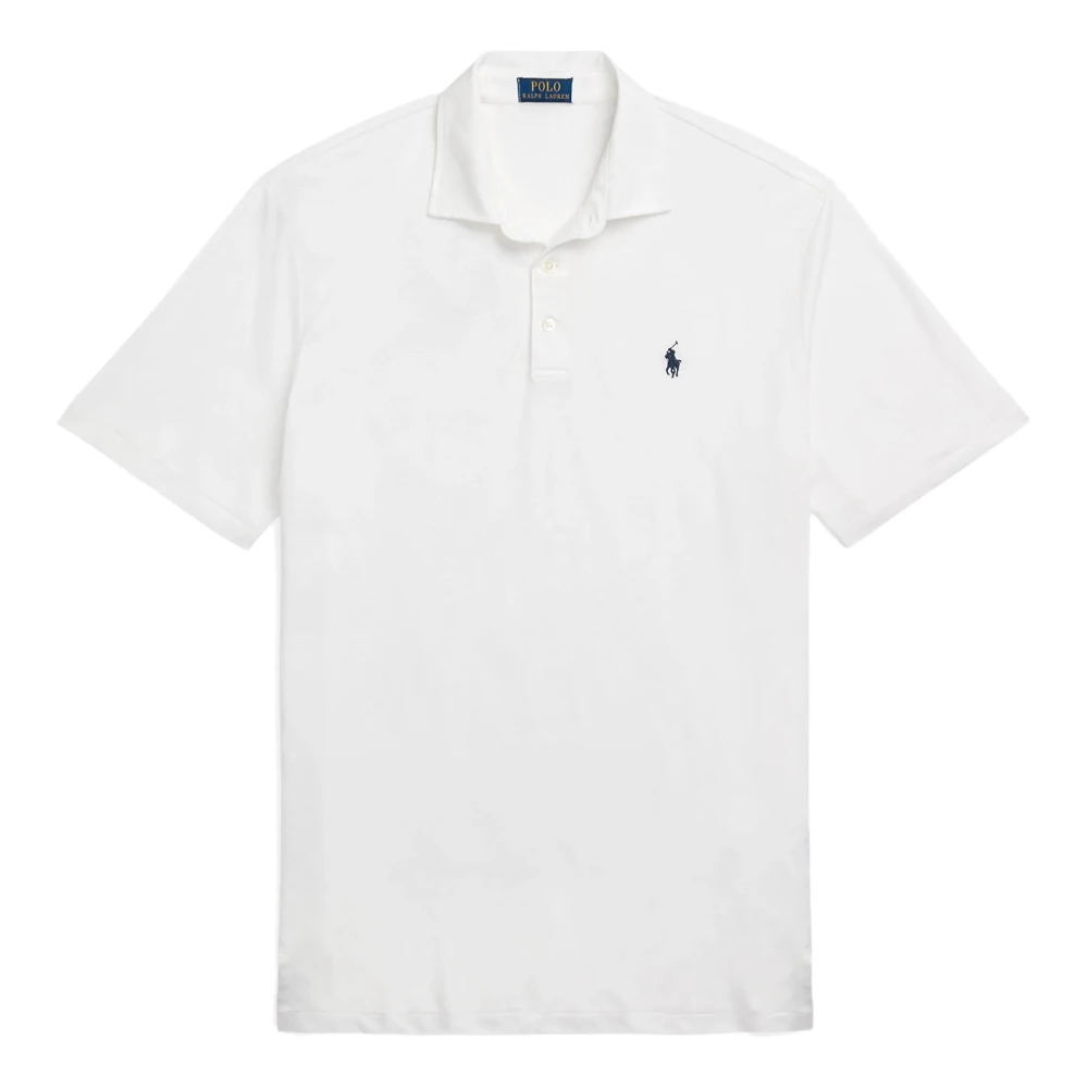 Polo Ralph Lauren Avslappnad kortärmad polotröja vit White, Herr