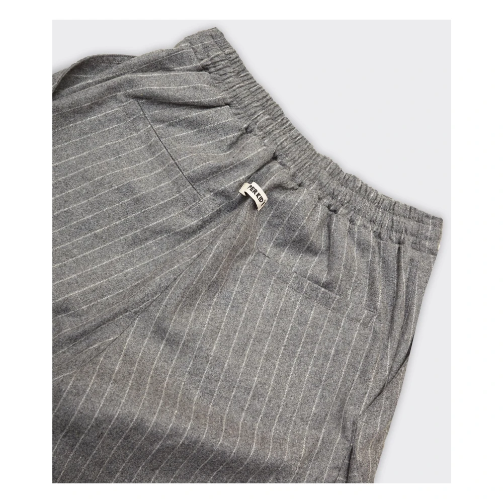 A Paper Kid Flanellen Cargo Broek in Grijs Gray Heren