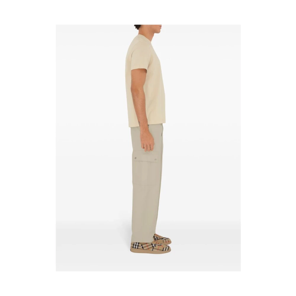 Burberry Equestrian Knight Jersey T-shirt Beige Heren