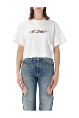 T-shirt med blomtryck