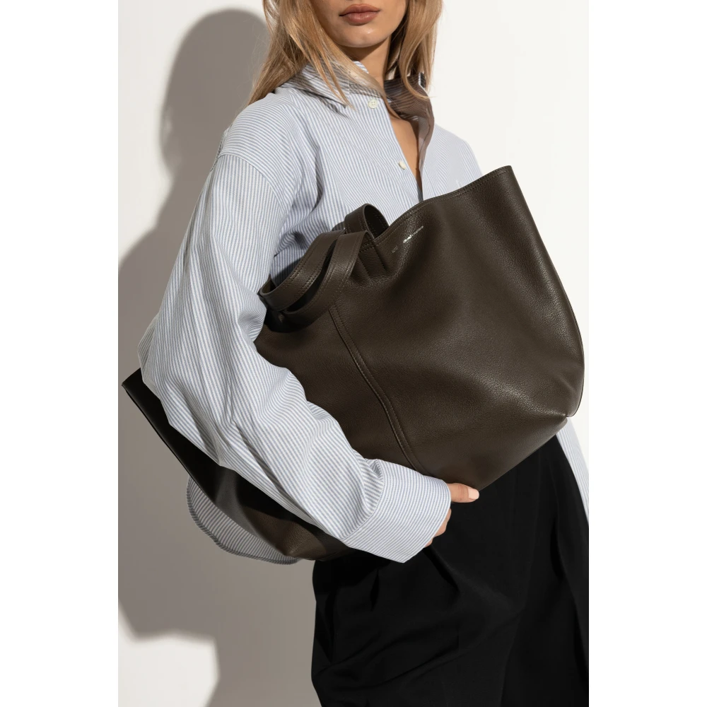 Ami Paris Tas type Shopper Brown Unisex