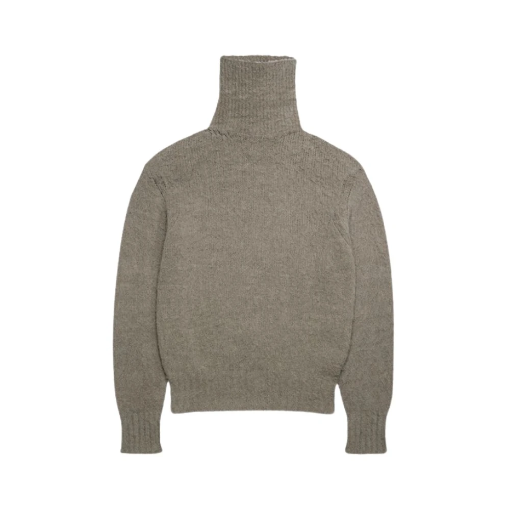 Ami Paris Klassieke Crew-neck Sweater Gray Heren